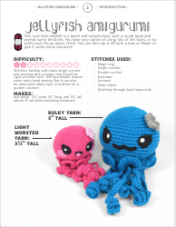 Jellyfish Amigurumi Crochet Pattern Template, Page 2