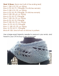 ICE Leaves Shawl Knitting Pattern, Page 3