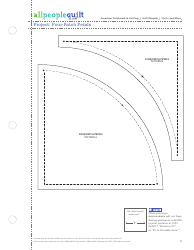 Document preview: Four-Patch Petals Quilt Block Pattern Templates - Meredith Corporation