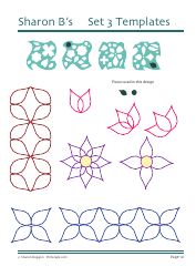 Flower Quilting Pattern Templates - Sharon Boggon, Page 11