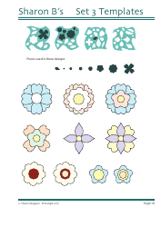 Flower Quilting Pattern Templates - Sharon Boggon, Page 19