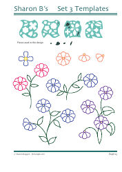 Flower Quilting Pattern Templates - Sharon Boggon, Page 24