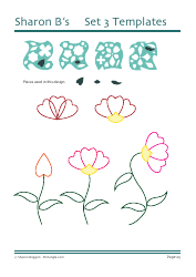 Flower Quilting Pattern Templates - Sharon Boggon, Page 26