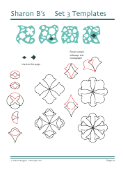 Flower Quilting Pattern Templates - Sharon Boggon, Page 28