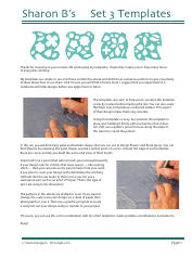 Flower Quilting Pattern Templates - Sharon Boggon, Page 2