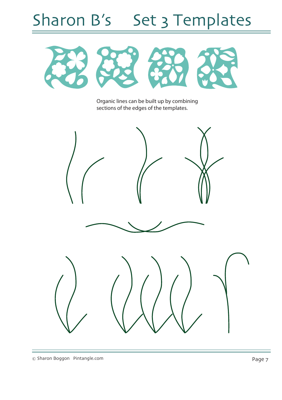 Flower Quilting Pattern Templates - Sharon Boggon, Page 8