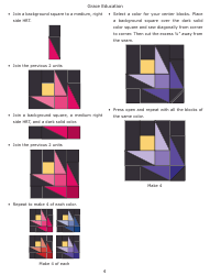 Cactus Flower Quilt Pattern Templates - the Grace Company, Page 5