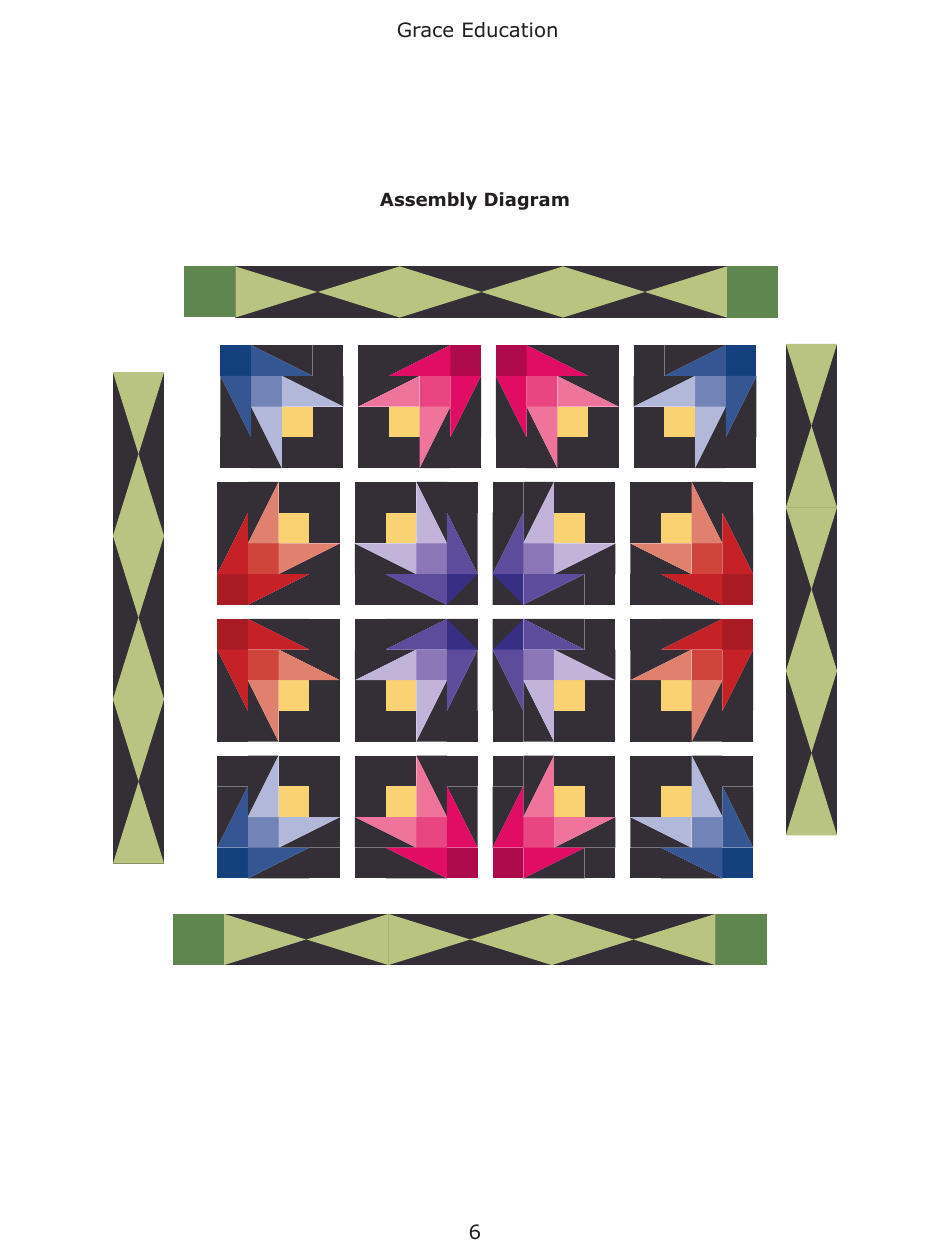 Cactus Flower Quilt Pattern Templates - the Grace Company, Page 7