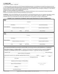 FS Form 1522 Special Form of Request for Payment of United States Savings and Retirement Securities Where Use of a Detached Request Is Authorized, Page 2