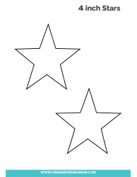 Document preview: 4-inch Star Templates