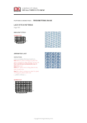 Lace Stitch Knitting Pattern Collection - Dorling Kindersley, Page 2