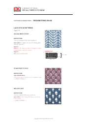 Lace Stitch Knitting Pattern Collection - Dorling Kindersley, Page 3