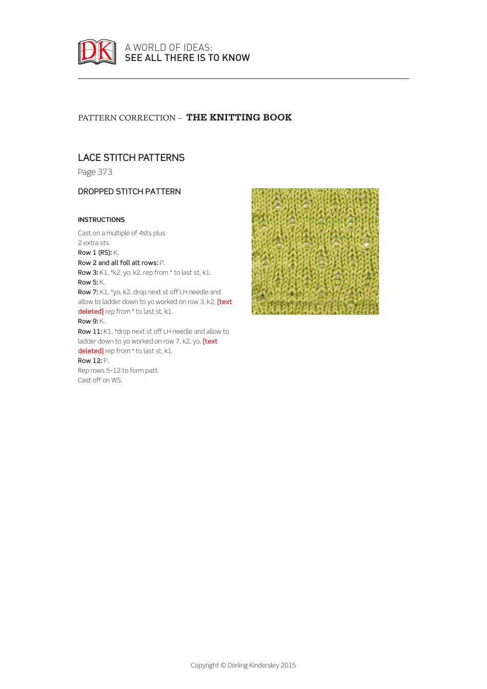 Lace Stitch Knitting Pattern Collection - Dorling Kindersley, Page 6