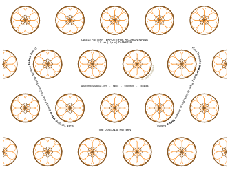 Document preview: Circle Pattern Templates for Macaron Piping