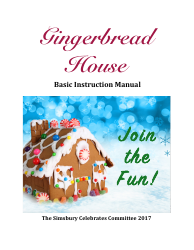 Document preview: Gingerbread House Baking Templates