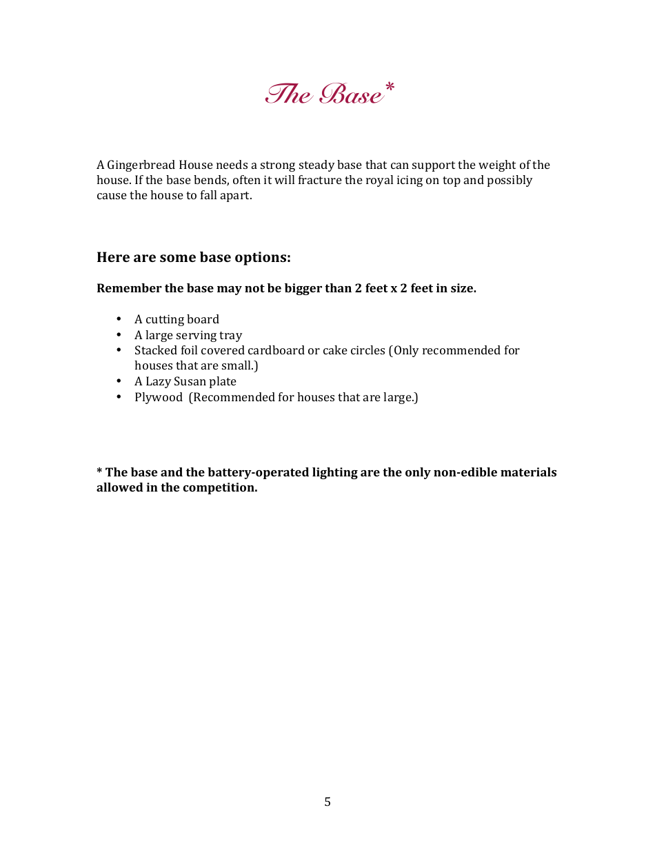 Gingerbread House Baking Templates, Page 5