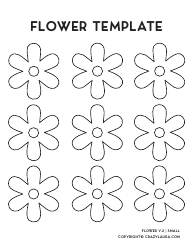 Document preview: 6 Petal Flower Templates