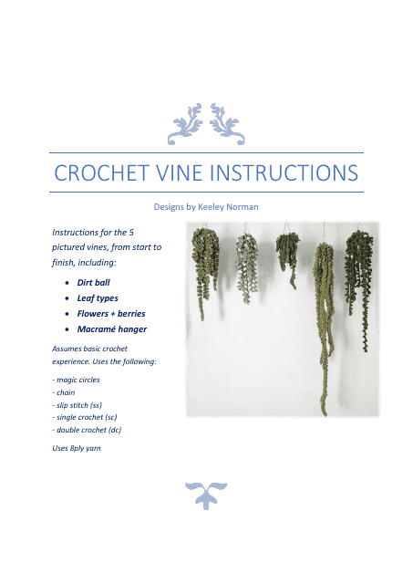 Crochet Vine Pattern
