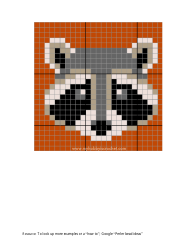 Perler Bead Raccoon Pattern, Page 2