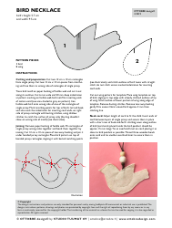 Bird Necklace Template - Ottobre Design, Page 2