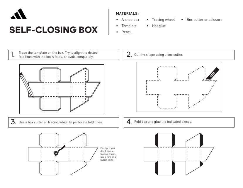 Self-closing box templates - Templates for self-closing boxes