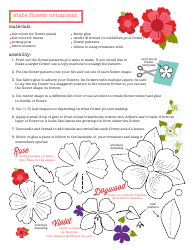 Document preview: Flower Ornament Templates