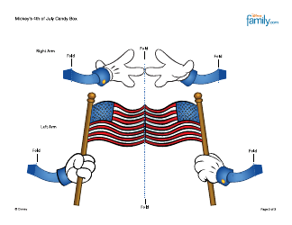 Mickey&#039;s 4th of July Candy Box Template, Page 2