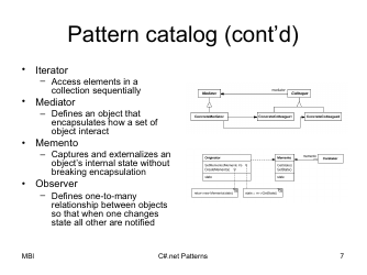 C# Patterns Cheat Sheet, Page 7
