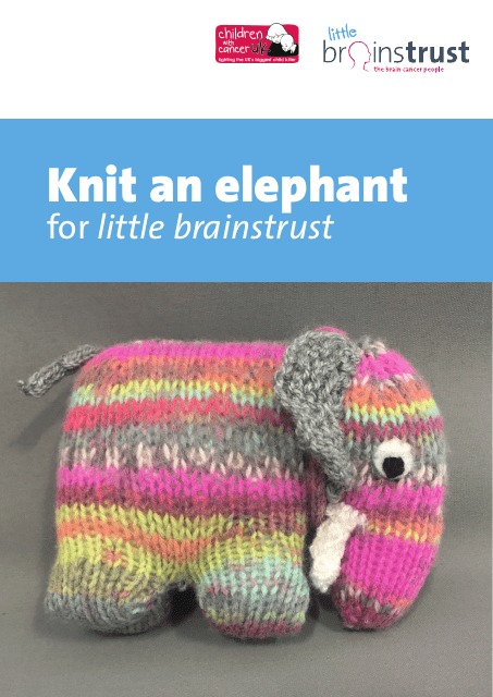 Cute Elephant Knitting Pattern - Amanda Berry