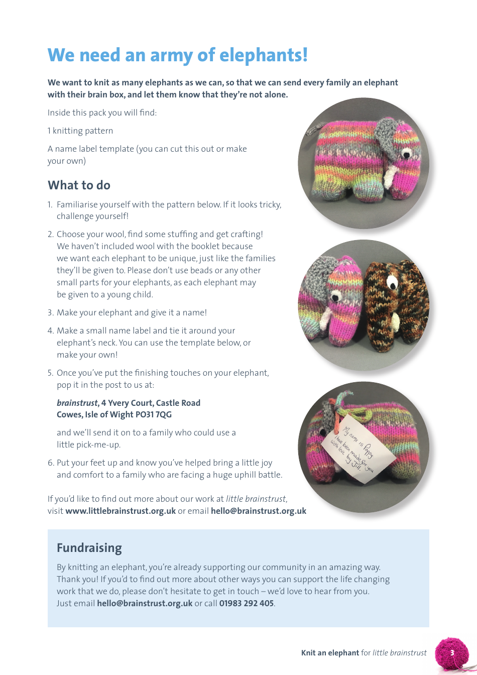 Cute Elephant Knitting Pattern - Amanda Berry, Page 3