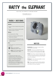 Cute Elephant Knitting Pattern - Amanda Berry, Page 4