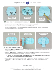 Elephant Plush Sewing Templates - Choly Knight, Page 11