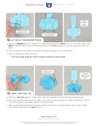 Elephant Plush Sewing Templates - Choly Knight, Page 12