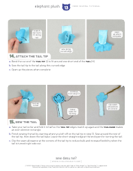 Elephant Plush Sewing Templates - Choly Knight, Page 13