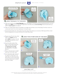 Elephant Plush Sewing Templates - Choly Knight, Page 15