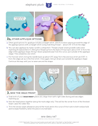 Elephant Plush Sewing Templates - Choly Knight, Page 7
