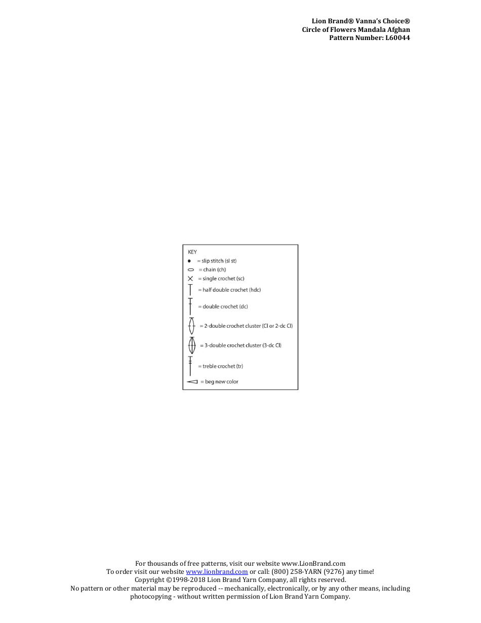 Circle of Flowers Mandala Afghan Crochet Pattern - Lion Brand Yarn Company, Page 9