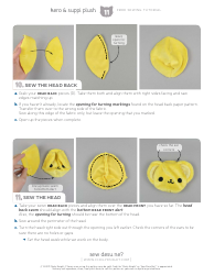 Keroberos &amp; Spinel Sun Plush Toy Sewing Templates - Choly Knight, Page 11
