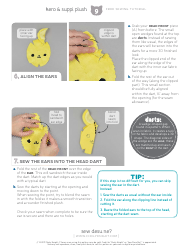 Keroberos &amp; Spinel Sun Plush Toy Sewing Templates - Choly Knight, Page 9