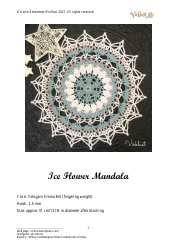 ICE Flower Mandala Crochet Pattern - Karin Ashammar/Virklust