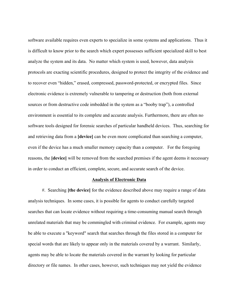 Cellphone (Mobile Device) Search Warrant Affidavit, Page 7