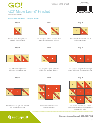 Maple Leaf-8&quot; Quilt Block Template, Page 2