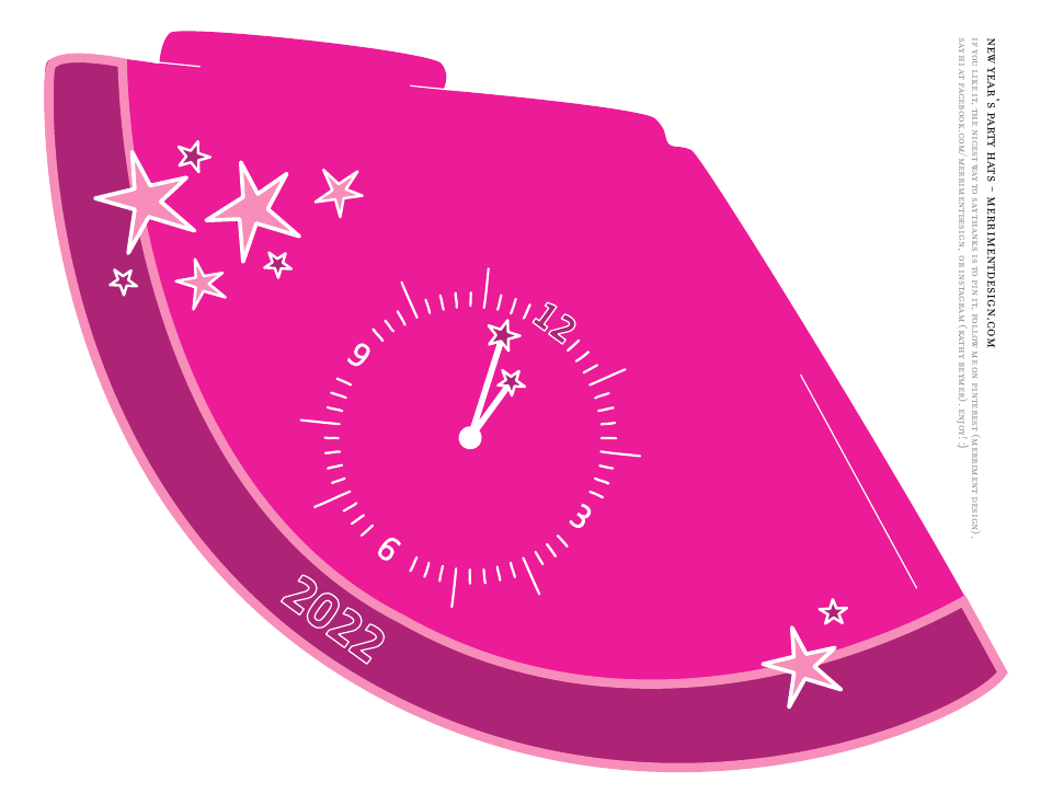 New Years Party Hat Templates, Page 3