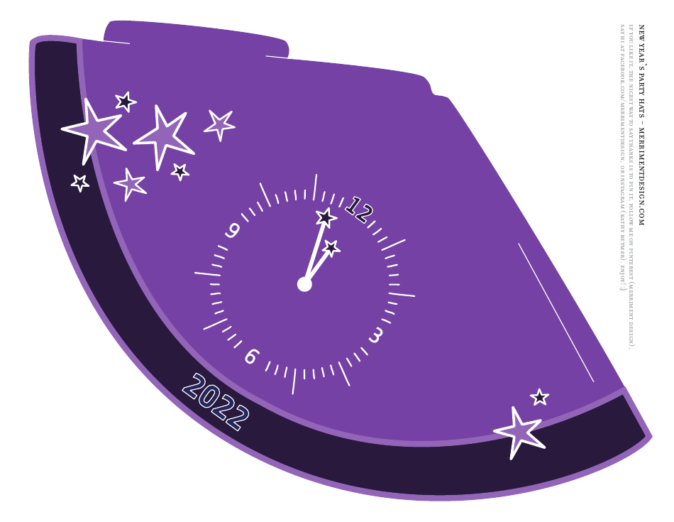 New Years Party Hat Templates, Page 4