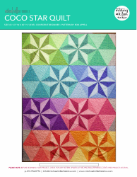 Document preview: Coco Star Quilt Pattern
