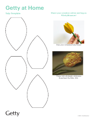 Yellow Tulip Template, Page 2