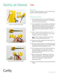 Document preview: Yellow Tulip Template