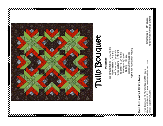 Document preview: Tulip Bouquet Quilting Pattern