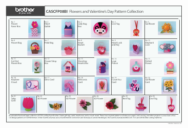 Document preview: Flowers and Valentine's Day Pattern Collection