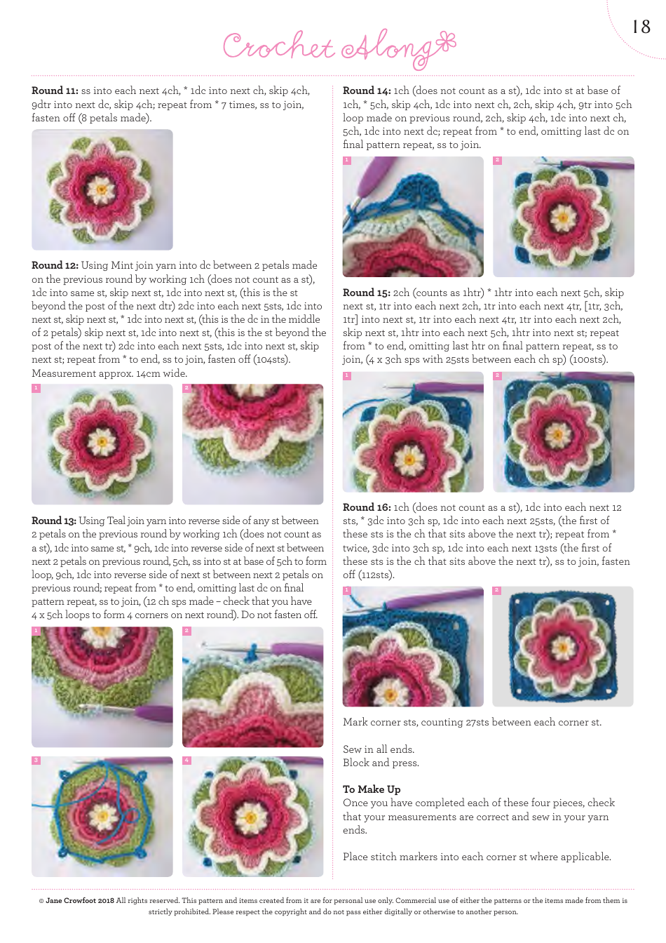 Lily Pond Blanket Crochet Along Pattern, Page 19